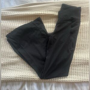 Fabletics PureLuxe High-Waisted Black Flare/Bell Bottom Leggings - Size Small